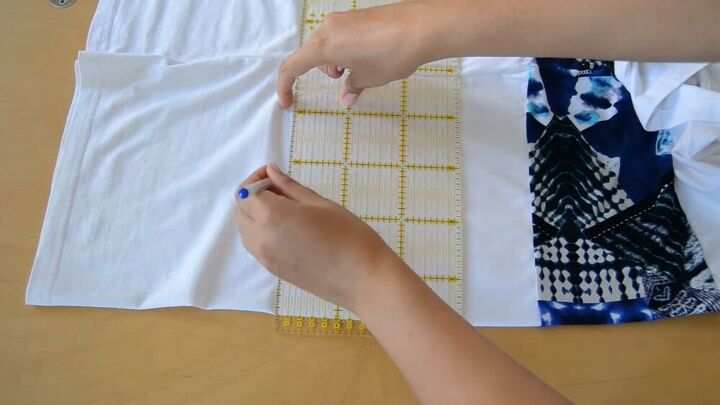 upcycle a boring t shirt into a cool modern one with this tutorial, DIY cropped t shirt upcycle
