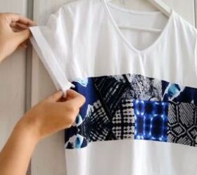 upcycle a boring t shirt into a cool modern one with this tutorial, Fold your sleeves