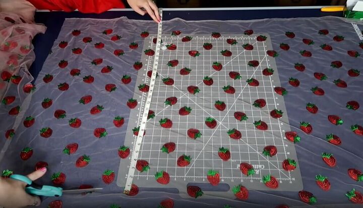 how i made a diy strawberry dress pattern inspired by lirika matoshi, Strawberry dress tutorial