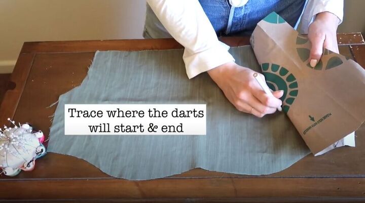 learn how to make a stunning jumpsuit, Trace the darts
