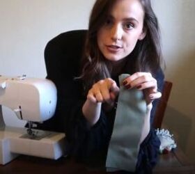 learn how to make a stunning jumpsuit, Sew the shoulder straps