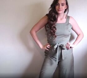 learn how to make a stunning jumpsuit, Tie at the front