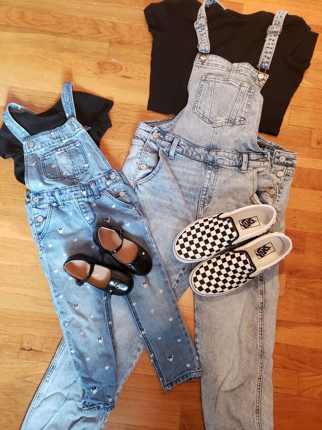 how to wear matching overalls with mini for every season