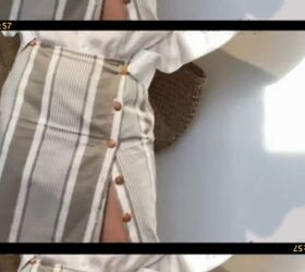 make an adorable diy button up skirt with this easy tutorial, Cute DIY button up skirt
