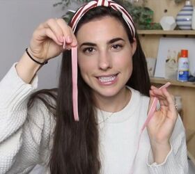 make these adorable no sew bows in five minutes, DIY no sew bow