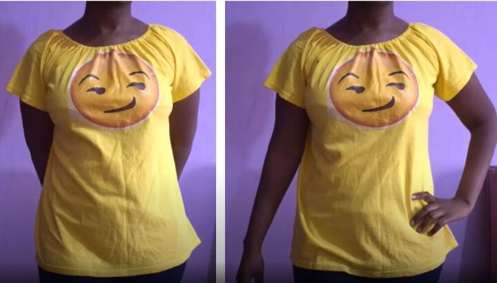 learn how to transform your t shirt, T shirt neckline styles
