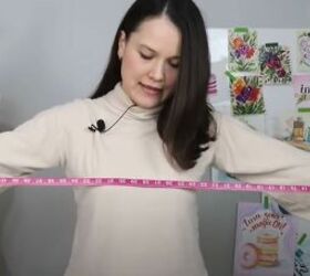 diy a one piece no pattern cocoon cardigan, Take measurements