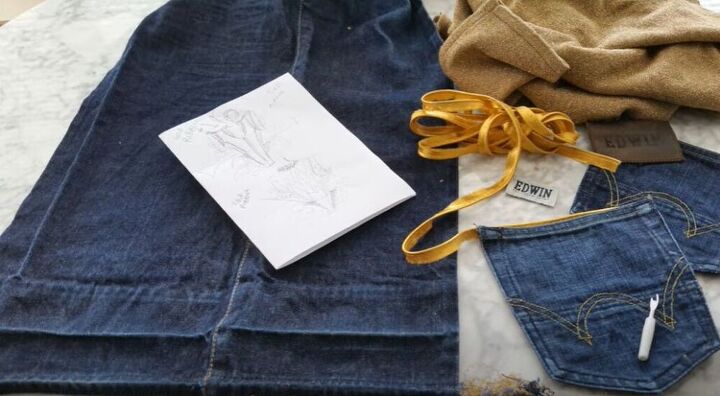 how to make a designer jacket from jeans, Ways to upcycle jeans
