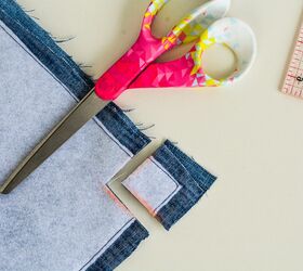 upcycle your old jeans into an adorable diy tote, Cut