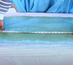 easy organza sleeves top tutorial, Measuring the sleeves