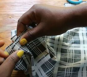 learn how to make your own fabulous shirt dress, Make a pleat