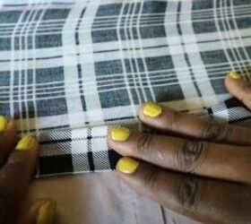 learn how to make your own fabulous shirt dress, Fold the fabric