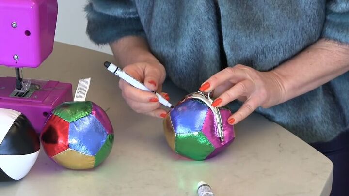 make a purse out of a ball with this tutorial, DIY purse from ball