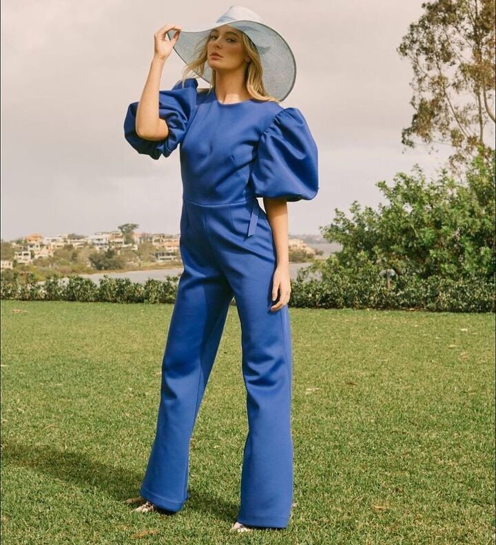 be effortlessly chic with these 15 fun jumpsuits, Blue jumpsuit