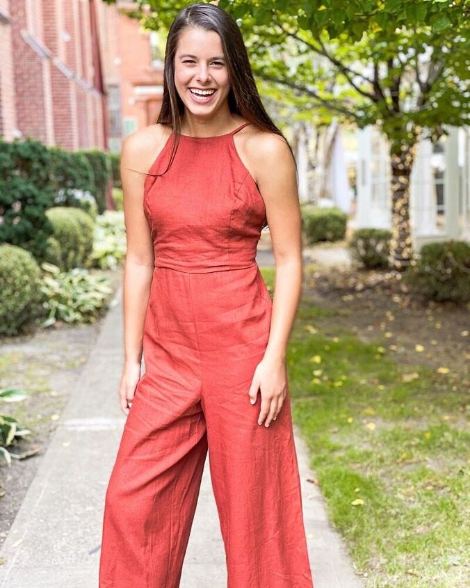 be effortlessly chic with these 15 fun jumpsuits, Red jumpsuit