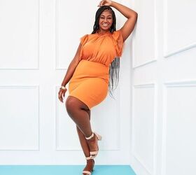 stand out in orange, Monochrome outfit