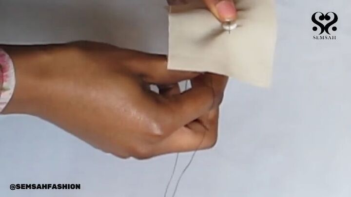 learn the important skill of sewing a button with this easy tutorial, Sewing for beginners
