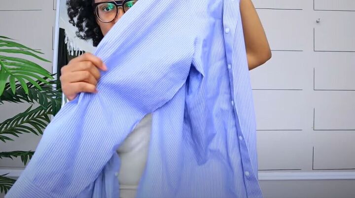 mens shirt as dress DIY Men's Shirt to Dress Refashion Tutorial Heather Handmade