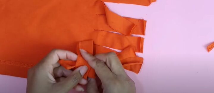 look like a million bucks with these 10 ways to upcycle t shirts, Tie strips