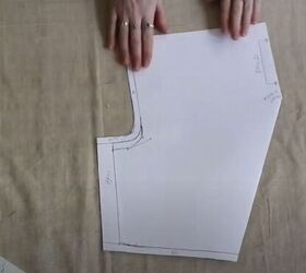 learn to draw your own pattern and make this easy diy linen shirt, Fold the pattern
