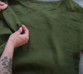 how to sew a shirt, DIY sleeve hem