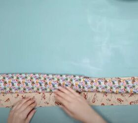 diy the cutest foldable and reusable shopping bag, Roll the fabric