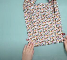 diy the cutest foldable and reusable shopping bag, Restitch the bottom