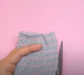 diy a simple no sew face mask from a sock, Easy no sew facemask