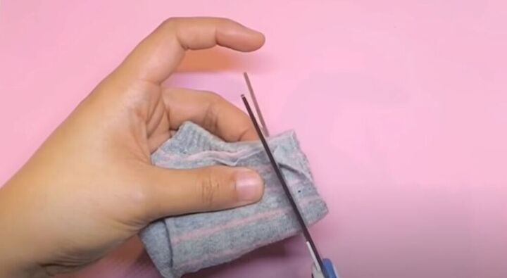 diy a simple no sew face mask from a sock, Easy DIY no sew facemask