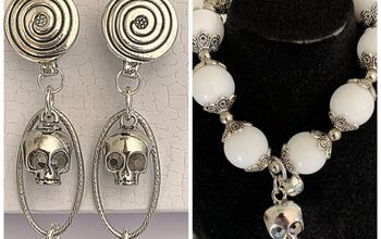Halloween: DIY Skull Earrings and Bracelet