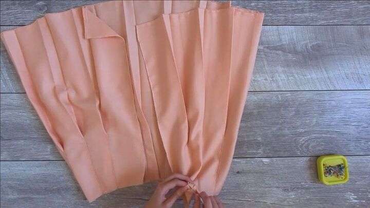 make your own pleated skirt with this easy tutorial, DIY box pleated skirt