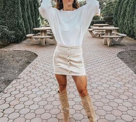 beige knee boots