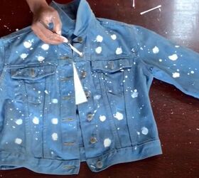 modernize your jean jacket with this awesome diy, Paint the buttons
