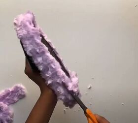 how to make fur slides easy fabulous diy faux fur slides, Making DIY fur slides