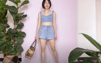 Learn to Make the Cutest Crop Top From an Old Pair of Jeans