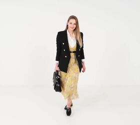 learn how to style a summer dress for autumn with this tutorial, How to style dresses for autumn