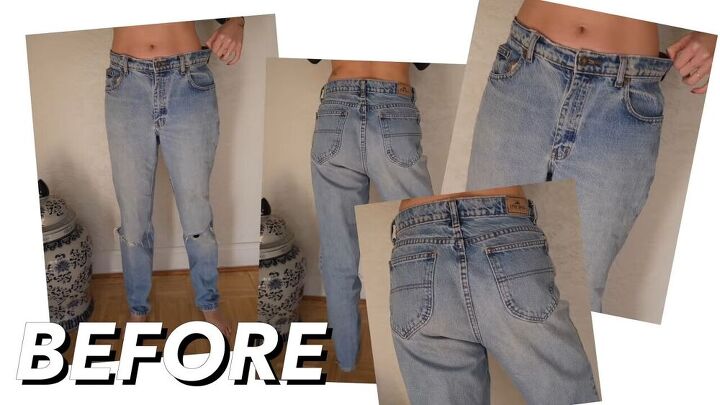 take in those oversized jeans by yourself with this technique, How to take in jeans