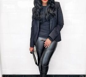 how to style an all black outfit two ways
