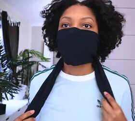 make your own diy face masks with this simple tutorial, Easy no sew face mask