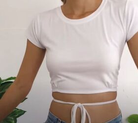 learn to make 3 stunning styles of open back crop tops, DIY open back crop top