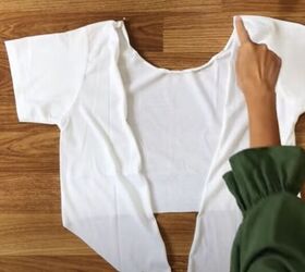 learn to make 3 stunning styles of open back crop tops, Fold along the edges