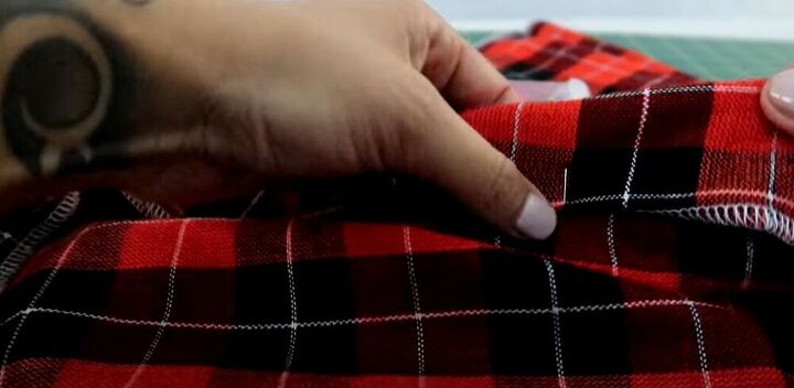 learn how to make a stunning red tartan skirt, Women s tartan skirt