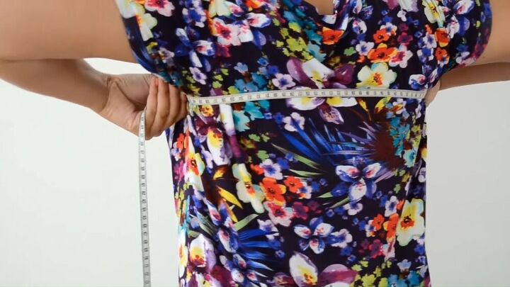 make a gorgeous maxi dress without having to sew a stitch, Easy no sew maxi dress