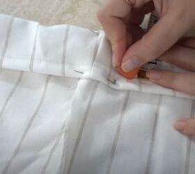learn how to diy a stunning pair of high waisted shorts, Mark the tunnel