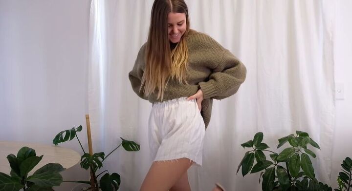 learn how to diy a stunning pair of high waisted shorts, DIY cut high waisted shorts
