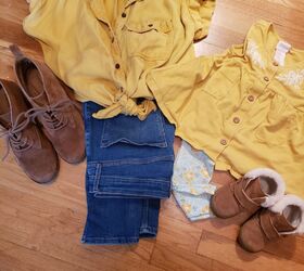 mustard yellow and fall weather for me and mini