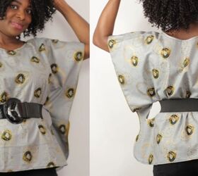 make a simple keyhole kaftan top with this easy tutorial, Completed keyhole kaftan