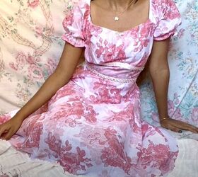 how i made a dreamy romantic diy cottagecore dress, DIY cottagecore dress