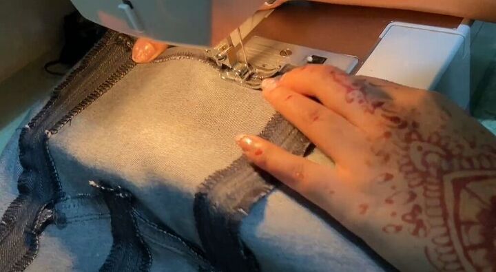 learn how to transform jeans into a cute halter top, Upcycling jeans