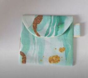 learn how to sew an adorable mini pouch for face masks, Add finishing touches